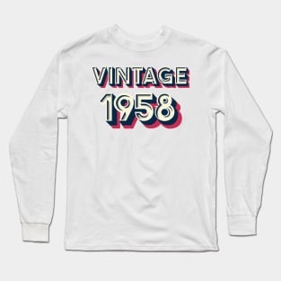 Vintage 1958 Long Sleeve T-Shirt